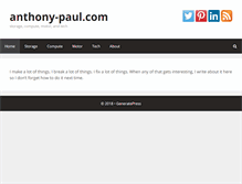 Tablet Screenshot of anthony-paul.com